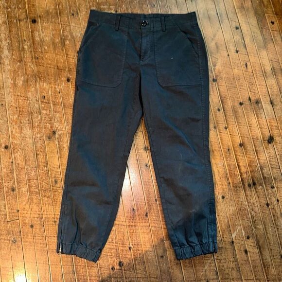 Banana Republic gray normcore 8S ankle zip jogger slacks - Picture 1 of 3